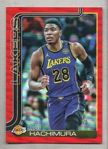 2025-26 Topps Basketball Red Rainbow #154 Rui Hachimura 1/5 - Bild 1 von 2