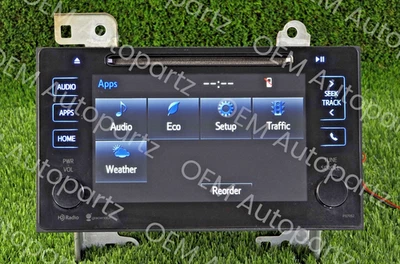 Toyota Sienna 2014-2016 Radio Receiver with Display 86140-08040 Oem p10982 used - Image 1 of 4