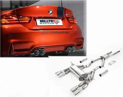Milltek Sportauspuffanlage BMW M4 F82/F83, Bj. 2019-2020, Endrohr 4x90mm rund - Bild 1 von 4
