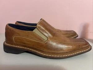 Men’s Gordon Rush Brown Leather Shoes 6102 Ronin Size 8 Slip On Loafers - Picture 1 of 8