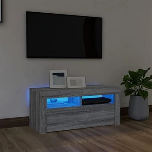 Szafka telewizyjna z LED Lowboard Szafka telewizyjna Stół telewizyjny Materiał drewnopochodny vidaXL - Zdjęcie 1 z 130