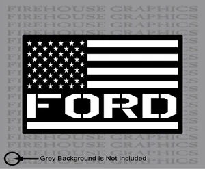 Ford Truck American flag diesel sticker decal  - Picture 1 of 2