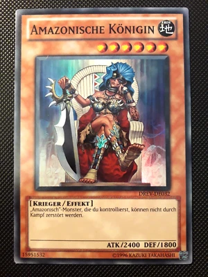 Yu-Gi-Oh! Amazonische Königin, DREV-DE032, Super Rare, 2. Auflage, Deutsch, NM - Bild 1 von 4