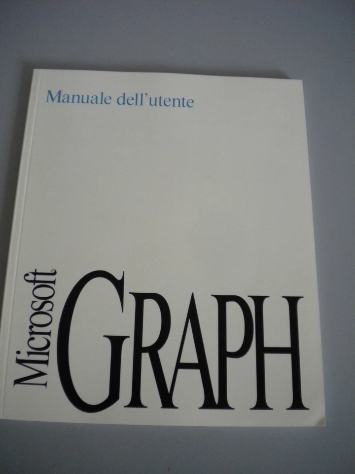 MICROSOFT GRAPH 3.0 MANUAL DEL USUARIO 1992 Perfecto! - Imagen 1 de 1