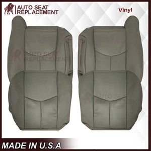 2003 2004 2005 2006 Cadillac Escalade Synthetic Leather Seat Covers in Gray - Picture 1 of 26
