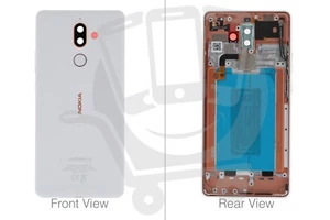 Original Nokia 7 Plus Doble Sim TA-1046 Blanco Trasero/Cubierta de Batería - 20B2NWW0006 - Imagen 1 de 1
