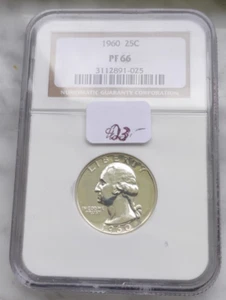1960 Proof Washington Quarter NGC PF66 - Picture 1 of 6