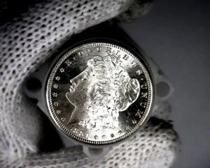 Dólar de plata Morgan 1881-s blanco explosivo sin circular de un rollo nuevo se clasificará - Imagen 1 de 1
