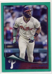2025 Topps Baseball Flagship Collection Green Parallel 70 Bryce Harper 42/99 - Picture 1 of 2