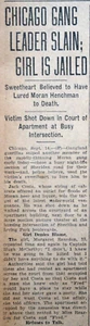 1930 Zeitung Titelseite - Chicago Gang Leader Jack Costa getötet, Beine Diamant - Bild 1 von 3