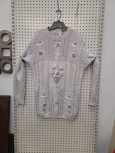 vintage shenanigans Women Sweater Hand Netted Size M - Picture 1 of 14