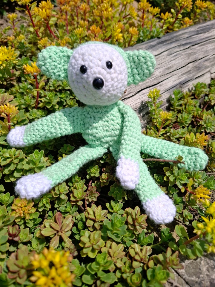 Affe gehäkelt 18 cm - Handmade - Bild 1 von 1