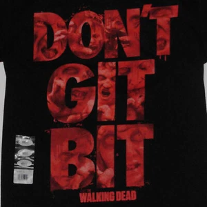 The Walking Dead T-Shirt Medium Don't Git Bit Walker Zombie Apocalypse AMC  - Bild 1 von 3