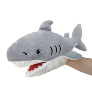 Para niños marioneta de mano 13 pulgadas tiburón marioneta de mano boca móvil juguetes de peluche - Imagen 1 de 6