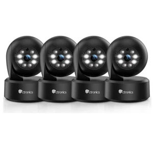 Ctronics 4MP Überwachungskameras für Innenräume 4er-Pack, 5 GHz/2,4 GHz WiFi PTZ-Kameras - Bild 1 von 6