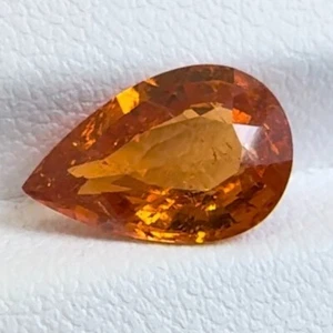 Mandarina Naranja Espesartita Granate 3.24ct 100% Natural Tierra Extraída Namibia - Imagen 1 de 6