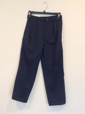 Girls Size 8 Blue Home School Dress Pants Pleated Front Wrinkle Resistant Church - Image 1 of 4