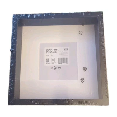 IKEA Sannahed Marco de Fotos Caja de Sombras Negro 9 3/4" x 9 3/4" - NUEVO Sellado Foto 1 de 3