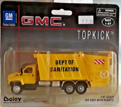 Boley HO/1:87 Scale GMC Topkick Forrest Green Flatbed Single Axel Truck (HH-211 - Image 1 of 4