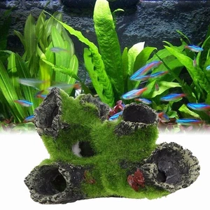 House Mountain View Resin Ornament Fish Tank Accessories Aquarium Decoration - Picture 1 of 9