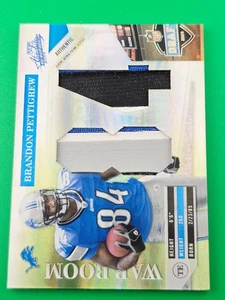 Brandon Pettigrew 2009 Absolute Playoff DUAL PATCH RC 7/25 Memorabilia Football - Picture 1 of 2