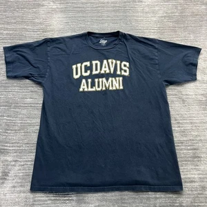 UC Davis Alumni Shirt Size XL Mens Adidas Aggies Athlete University Logo Blue - Picture 1 of 6