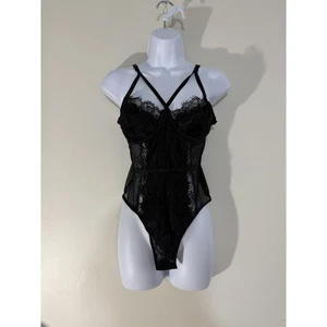 Neu ohne Etikett Shapewear Body schwarz Teddy Spitze Dessous Gr. XL - Bild 1 von 6