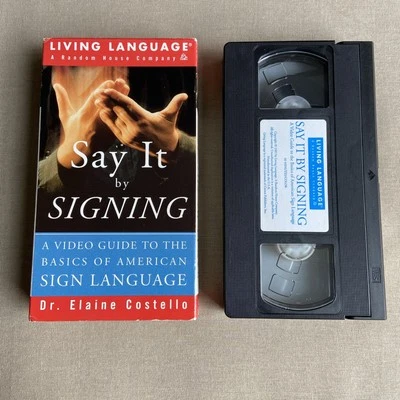 Say It by Signing: Video Guide Basics American Sign Language (VHS 1998) ASL How - Image 1 of 4