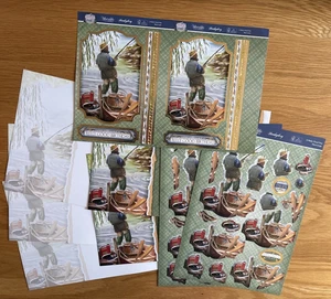 Hunkydory Sport & Hobbys Deko-groß-Ein wirklich guter Tag Kartenherstellung Kits Angeln - Bild 1 von 6