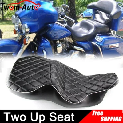 Asiento de piloto de bajo perfil 2 arriba para Harley Electra Glide Standard Classic 1997-2007 Foto 1 de 4