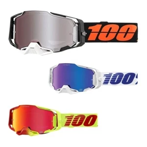 Motocross Goggles 100% ARMEGA HIPER Cross Goggles Mirrored Offroad Glasses - Picture 1 of 6