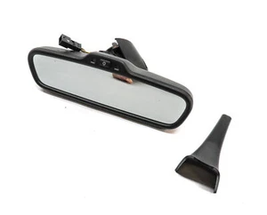 09-11 AUDI A5 S5 A8 (B8 8T D4 4H) AUTO DIM REAR VIEW MIRROR w/ COMPASS (Black) - Picture 1 of 8