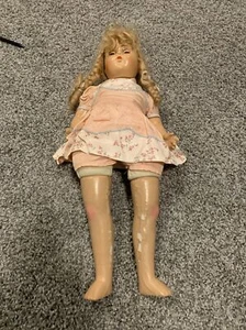 Vintage 20 Zoll Puppe reparaturbedürftig - Bild 1 von 12