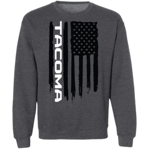 Tacoma American Flag Crewneck Sweatshirt - Picture 1 of 8