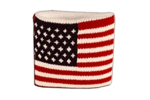 Schweißband Fahne Flagge USA 7x8cm Armband für Sport 2er Set - Picture 1 of 1