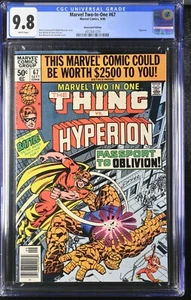 Marvel Two-In-One #67 CGC 9.8 NEWSSTAND (Marvel 1980) The Thing Hyperion app - Picture 1 of 6