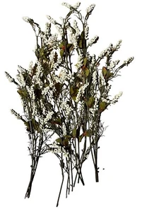 8 Pcs White Artificial Fake Flowers Branches Home Party Decor - Picture 1 of 7