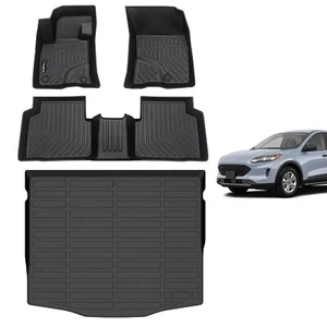 Tappetini auto e fodere bagagliaio su misura Ford Escape 2020-2024 tutto il tessuto... - Foto 1 di 6