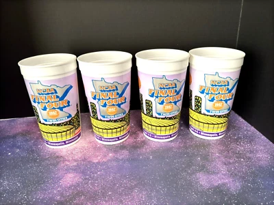 NCAA Final Four 1992 Cups lot of 4 Twins Cities April 4 Minnesota Coca-Cola used - Image 1 of 4