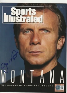 JOE MONTANA Signed 8/6/90 SPORTS ILLUSTRATED Beckett (BAS) NO LABEL - Picture 1 of 2