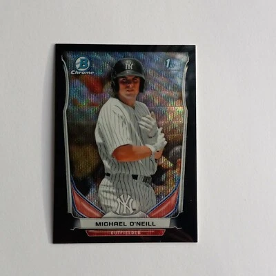 2014 Bowman Chrome 1st Black Wave Refractor  #BCP48 Michael O'Neill RC  - Image 1 of 2