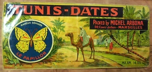 Original antique litho advertising for Tunis Dates,Marseilles,France - Picture 1 of 12