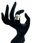 Michael Anthony 10k Yellow + White Gold Diamond Cut Wrap Style Ring Size 6