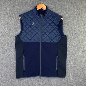 Greyson Puffer Vest Men Small Performance Golf Preppy Modern Blue Quilted - Picture 1 of 6