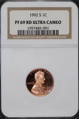 1992 S Lincoln Memorial NGC PR69RD Ultra Cameo  - DoubleLCoins - JL1000-98 - Image 1 of 2