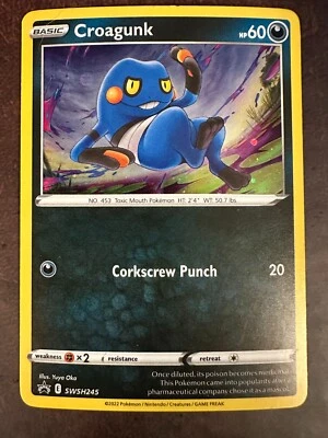 Croagunk - (Cosmos Holo) SWSH245 SWSH: Sword & Shield Promo Cards Holo - Image 1 of 3