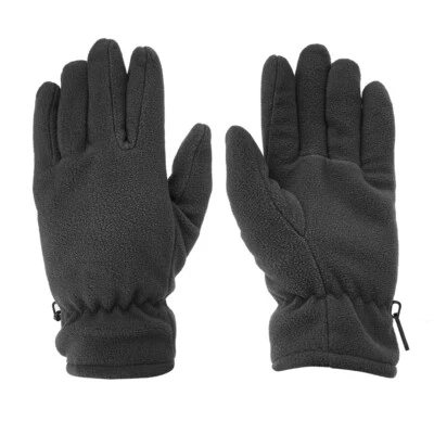 Mil Tec Finger Gloves Winter Fleece Gloves Thinsulate Black Size S, M , L , XL - Image 1 of 2