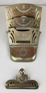 Soporte para letras y clip plegable de latón Art Nouveau D.R.G.M. 237670 GES-GESC - Imagen 1 de 12