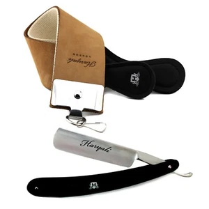Correa de cuero y corte recto garganta afeitadora para hombre para afeitado y aseo - Imagen 1 de 3