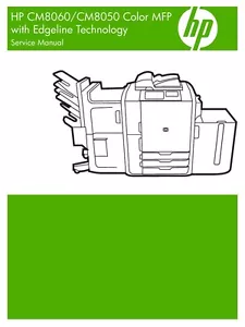 HP Color Laserjet CM8060 / CM8050 MFP Printer Service Manual (Parts & Diagrams) - Picture 1 of 1